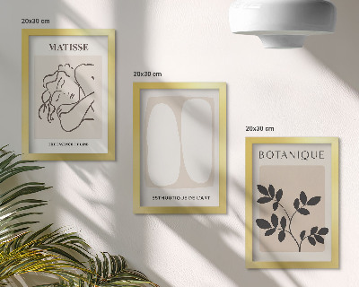 Dekoracja ścienna zestaw obrazów Stylowe minimalistyczne obrazy z motywami roślinnymi Matisse