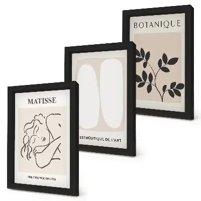 Zestaw obrazów dekoracja ścienna stylowe minimalistyczne obrazy z motywami roślinnymi w stylu Matisse'a
