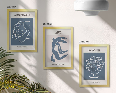 Dekoracja ścienna zestaw obrazów Stylowe abstrakcyjne wzory z postaciami i kwiatami Matisse