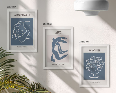 Dekoracja ścienna zestaw obrazów Stylowe abstrakcyjne wzory z postaciami i kwiatami Matisse