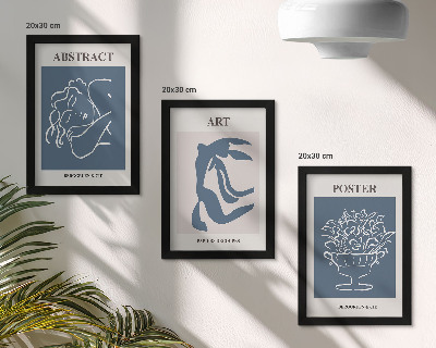 Dekoracja ścienna zestaw obrazów Stylowe abstrakcyjne wzory z postaciami i kwiatami Matisse