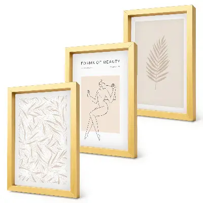 Zestaw obrazów dekoracja ścienna minimalistyczne motywy botaniczne