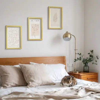 Zestaw obrazów dekoracja ścienna minimalistyczne motywy botaniczne