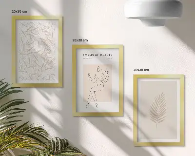 Zestaw obrazów dekoracja ścienna minimalistyczne motywy botaniczne