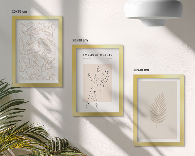 Dekoracja ścienna zestaw obrazów Motywy minimalistycznym stylu botaniczne wzornictwo