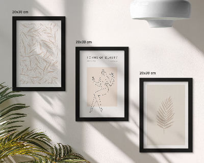 Dekoracja ścienna zestaw obrazów Motywy minimalistycznym stylu botaniczne wzornictwo