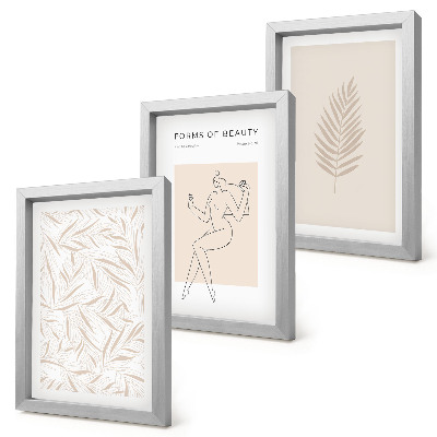 Dekoracja ścienna zestaw obrazów Motywy minimalistycznym stylu botaniczne wzornictwo
