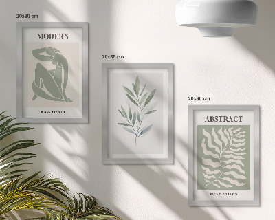 Dekoracja ścienna zestaw obrazów Wzornictwo Matisse akwarelowe rośliny boho
