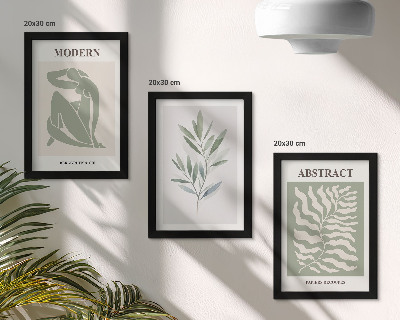 Dekoracja ścienna zestaw obrazów Wzornictwo Matisse akwarelowe rośliny boho