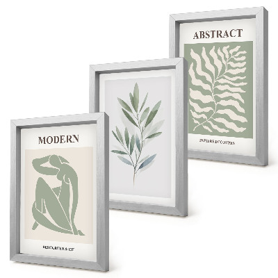 Dekoracja ścienna zestaw obrazów Wzornictwo Matisse akwarelowe rośliny boho