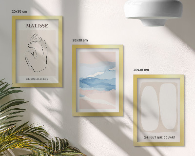Dekoracja ścienna zestaw obrazów Abstrakcyjne formy i delikatne kolory Matisse