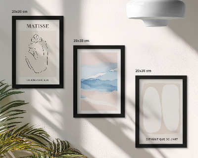 Dekoracja ścienna zestaw obrazów Abstrakcyjne formy i delikatne kolory Matisse