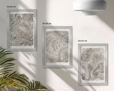 Zestaw obrazów dekoracyjnych nowoczesne abstrakcyjne kształty