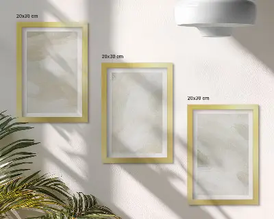 Zestaw obrazów dekoracja ścienna abstrakcja w jasnych kolorach w stylu delikatnego boho