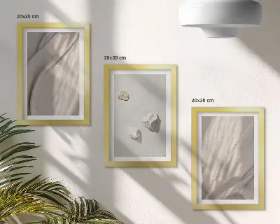 Zestaw obrazów dekoracja ścienna zbliżenia na struktury w stylu boho nowoczesny