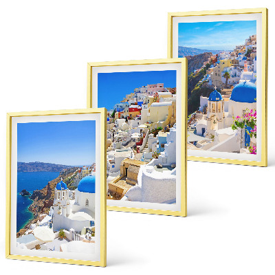 Kompozycja obrazów na ścianę Krajobraz architektura Oia Santorini