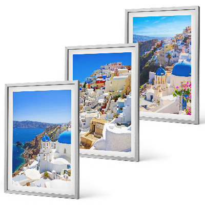 Kompozycja obrazów na ścianę Krajobraz architektura Oia Santorini