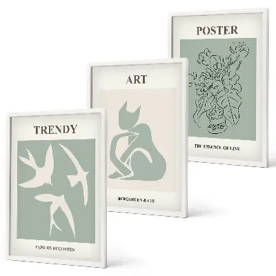 Zestaw obrazów do salonu Stylowe ilustracje Matisse