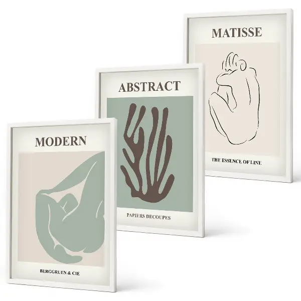 Kompozycja obrazów na ścianę stylowe abstrakcyjne obrazy Matisse