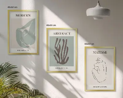 Kompozycja obrazów na ścianę stylowe abstrakcyjne obrazy Matisse