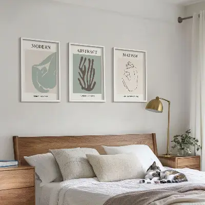 Kompozycja obrazów na ścianę stylowe abstrakcyjne obrazy Matisse
