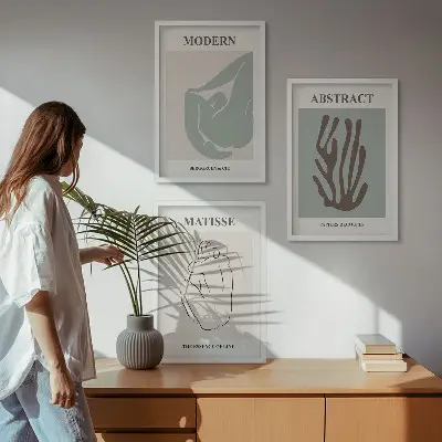 Kompozycja obrazów na ścianę stylowe abstrakcyjne obrazy Matisse