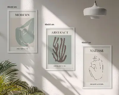 Kompozycja obrazów na ścianę stylowe abstrakcyjne obrazy Matisse