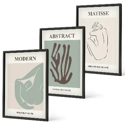 Kompozycja obrazów na ścianę stylowe abstrakcyjne obrazy Matisse