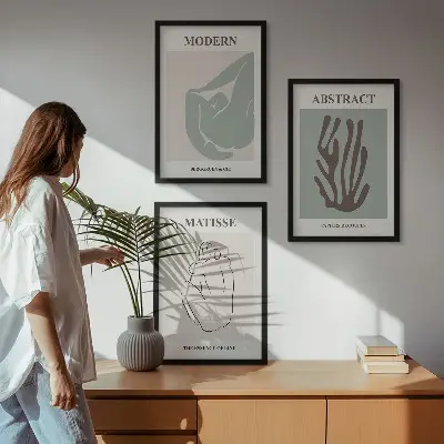 Kompozycja obrazów na ścianę stylowe abstrakcyjne obrazy Matisse