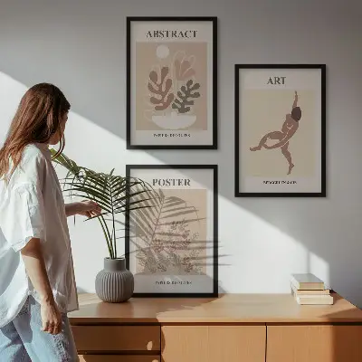 Kompozycja obrazów na ścianę stylowe kompozycje Matisse