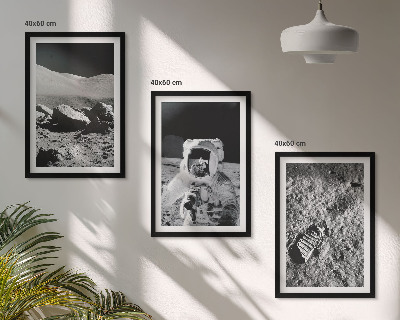 Kompozycja obrazów na ścianę NASA zdjęcia księżyc astronauta