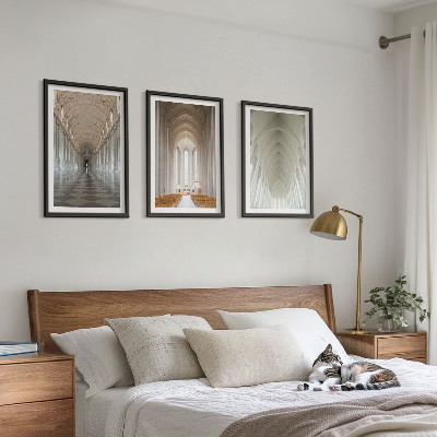 Zestaw obrazów do salonu Wnętrza historycznych budowli