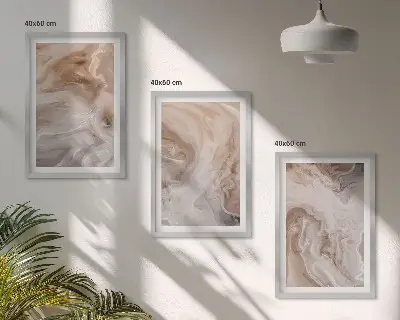 Zestaw obrazów do salonu marmurowe abstrakcyjne tekstury