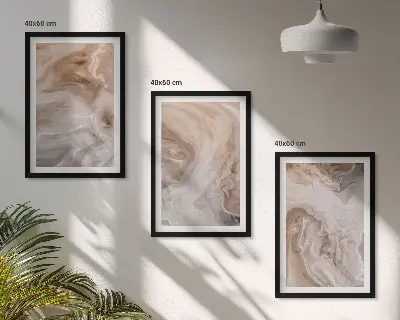 Zestaw obrazów do salonu marmurowe abstrakcyjne tekstury