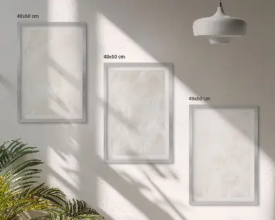 Kompozycja obrazów na ścianę struktura eleganckiego marmuru