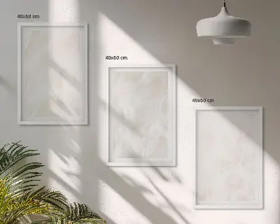 Kompozycja obrazów na ścianę struktura eleganckiego marmuru