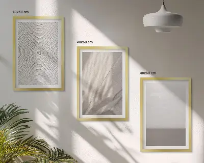 Zestaw obrazów do salonu naturalne tekstury w stylu boho