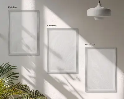Kompozycja obrazów na ścianę elegancka struktura marmuru