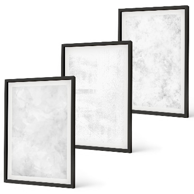 Zestaw obrazów do salonu Białe plamy minimalistyczne tło