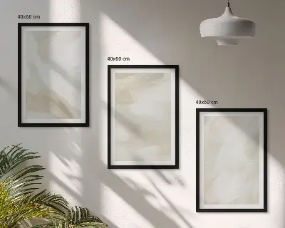Kompozycja obrazów na ścianę malarska tekstura farby w stylu minimalizmu