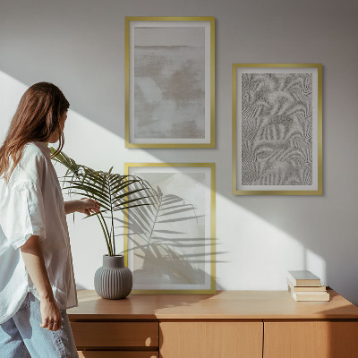 Zestaw obrazów do salonu Abstrakcyjny nowoczesny design