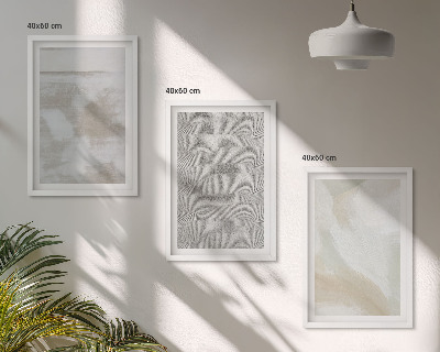 Zestaw obrazów do salonu Abstrakcyjny nowoczesny design