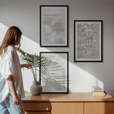 Zestaw obrazów do salonu Abstrakcyjny nowoczesny design