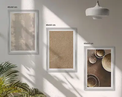 Zestaw obrazów do salonu z minimalistycznymi teksturami