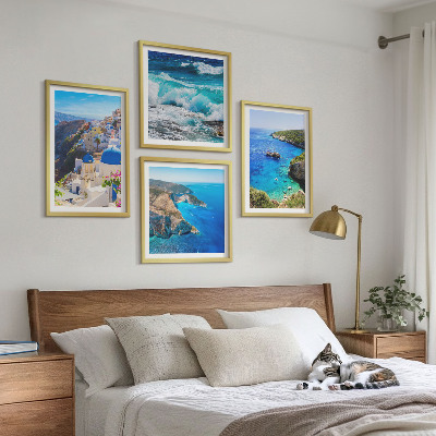 Zestaw obrazów dekoracyjnych Greckie widoki Santorini Oia