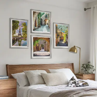 Poliptyk Uliczki i architektura Eiffla w ramie