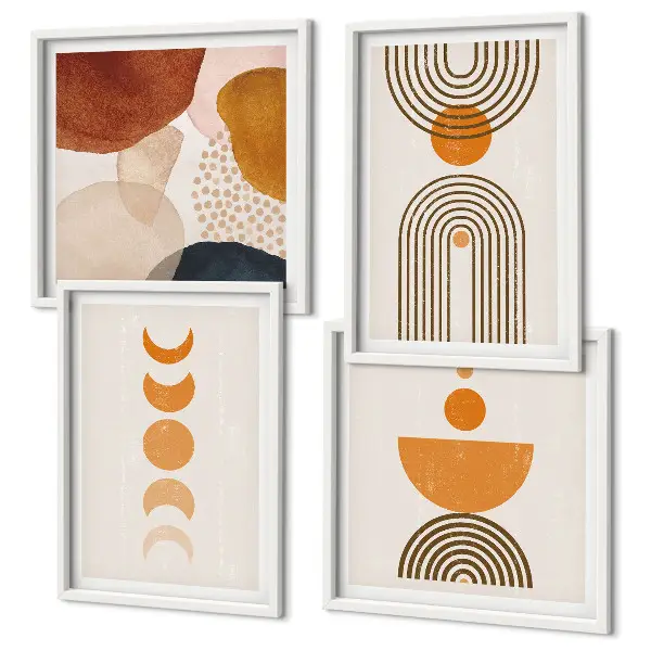 Poliptyk w ramie Boho minimalistyczne dekoracje