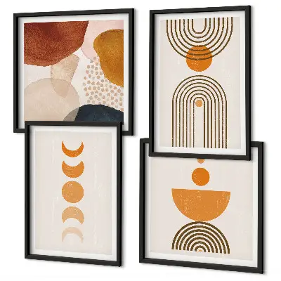 Poliptyk w ramie Boho minimalistyczne dekoracje