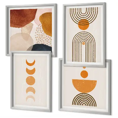 Poliptyk w ramie Boho minimalistyczne dekoracje