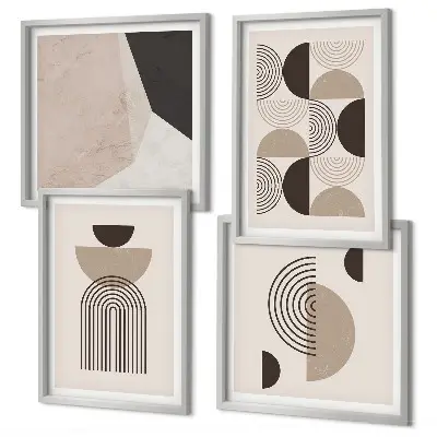 Abstrakcyjne geometryczne wzory poliptyk w ramie
